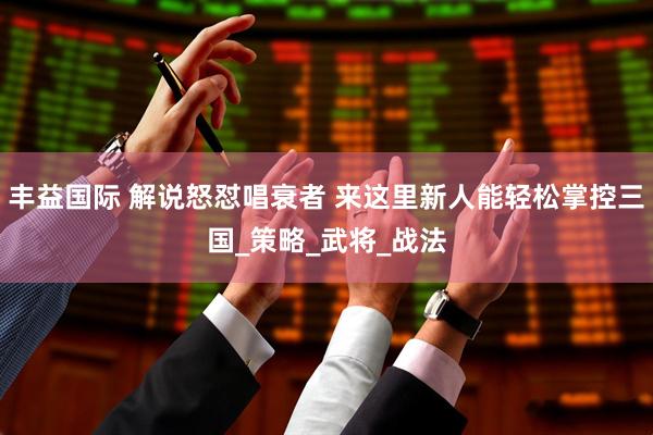 丰益国际 解说怒怼唱衰者 来这里新人能轻松掌控三国_策略_武将_战法