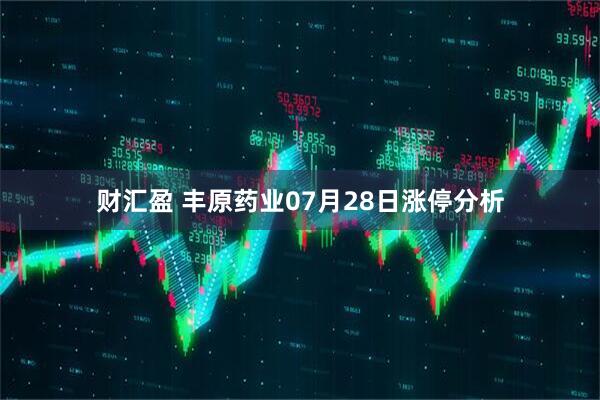 财汇盈 丰原药业07月28日涨停分析