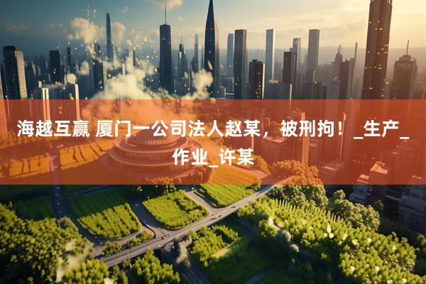 海越互赢 厦门一公司法人赵某，被刑拘！_生产_作业_许某